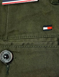 Calça Tommy Hilfiger Masculina de Sarja Brooklyn Verde Militar