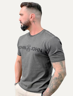 Camiseta John John Masculina Fit Basic Cinza