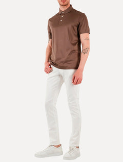 Calça Jeans Empório Armani Masculina J06 Slim Fit Cintura Baixa Branca