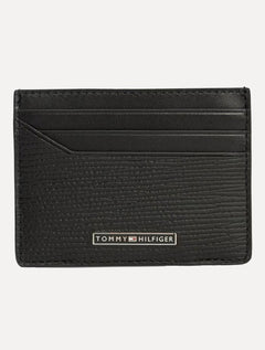 Carteira Tommy Hilfiger Porta Cartão Business Saffiano Preto