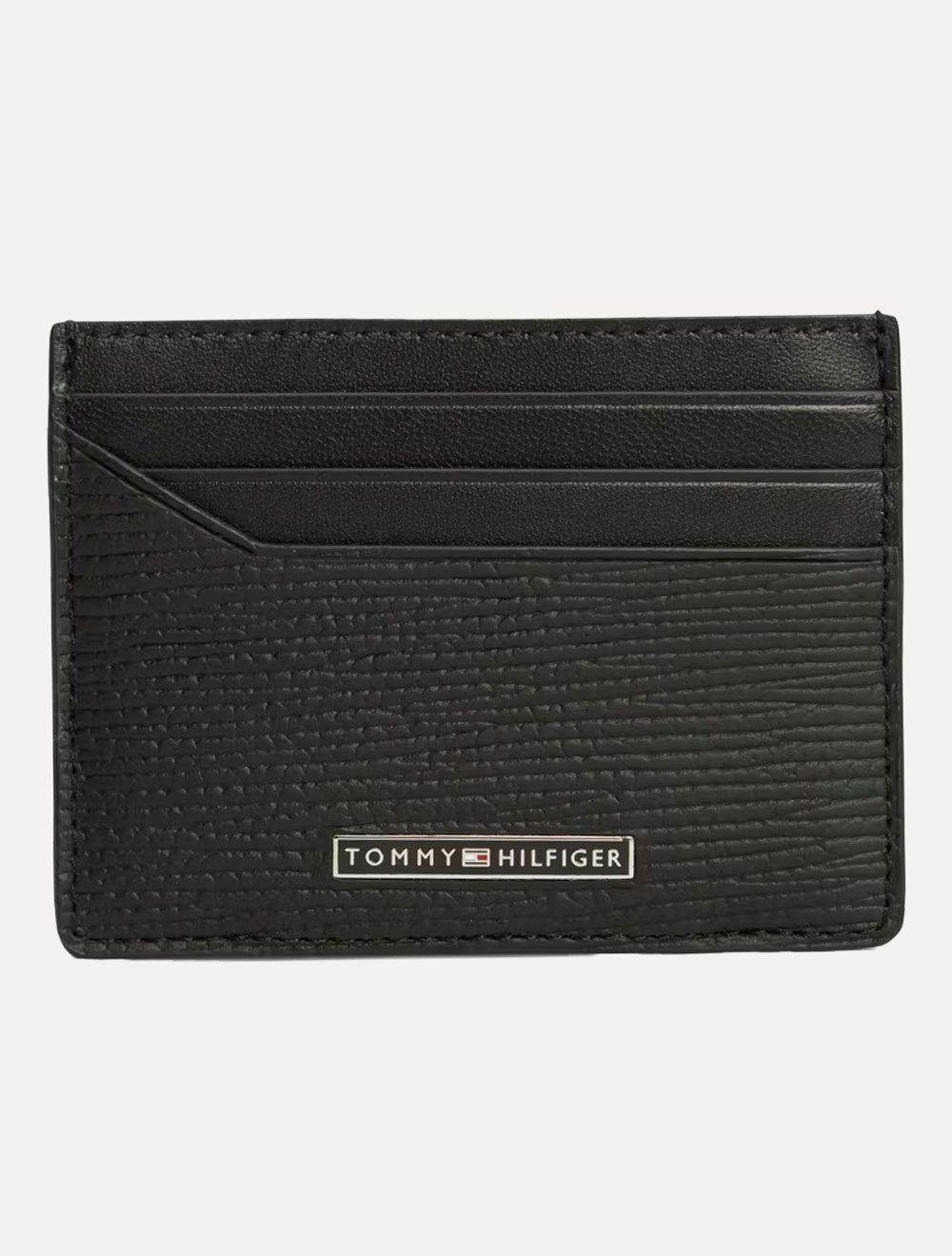 Carteira Tommy Hilfiger Porta Cartão Business Saffiano Preto