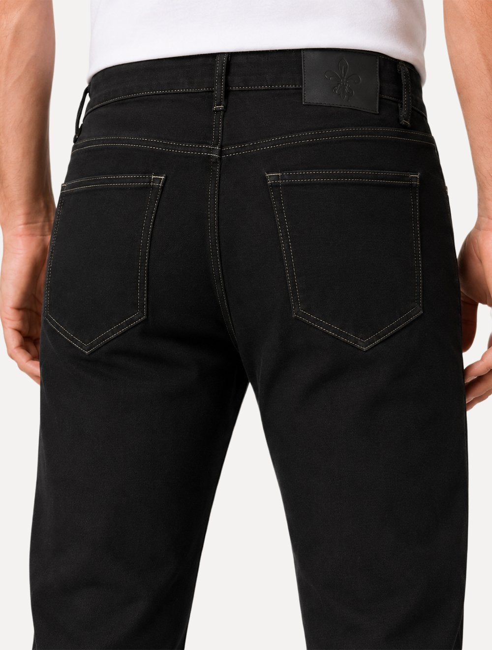Calça Dudalina Jeans Regular Concept Five Pockets Preta