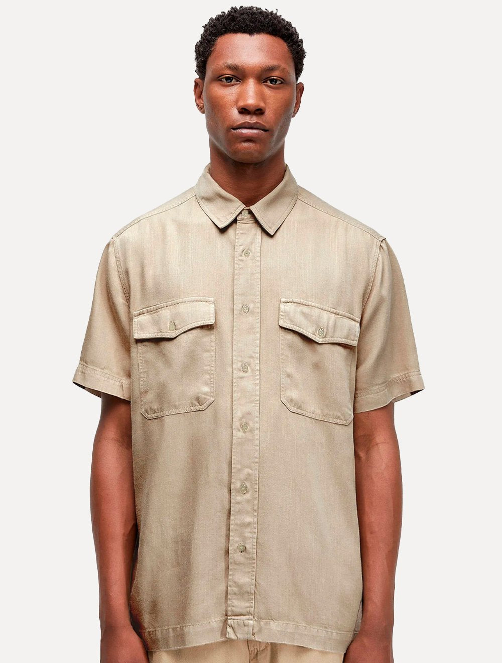 Camisa Osklen Masculina Used Utility Cáqui 
