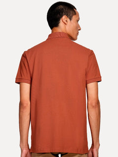 Polo Aramis Masculina Piquet Basic Mono Terracota