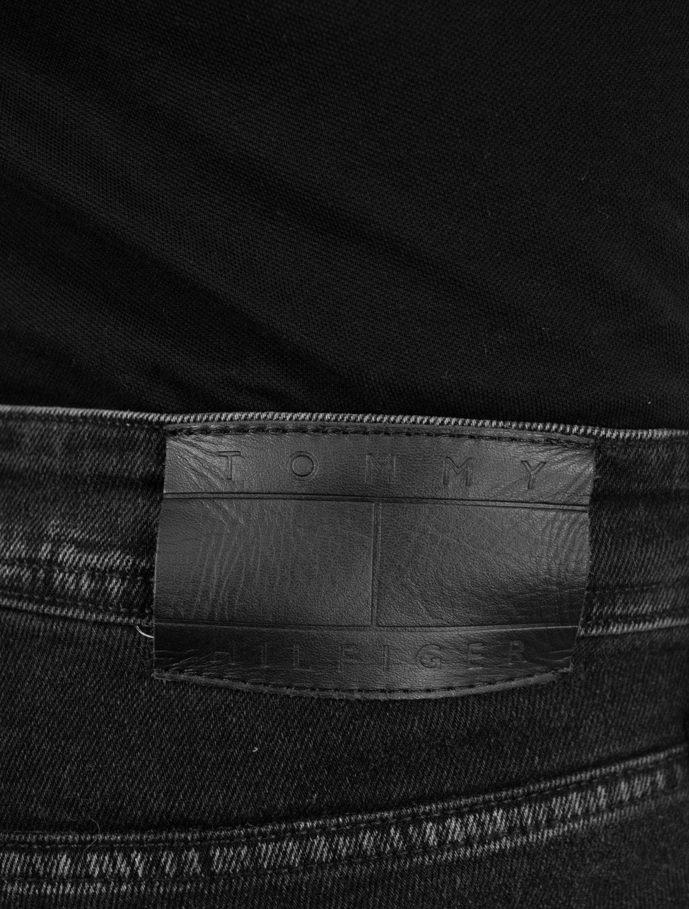Calça Tommy Hilfiger Jeans Masculina Straight Denton Clark Preta