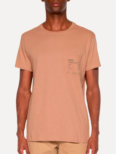 Camiseta Von der Volke Masculina Origineel Pocket Ams Goods Cáqui
