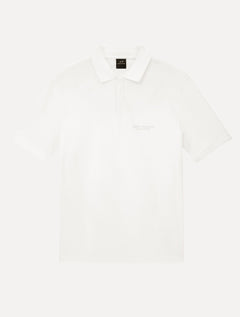 Polo Armani Exchange Regular Fit Light Logo Milano Off White