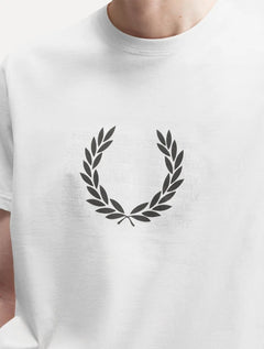 Camiseta Fred Perry Masculina Regular Graphic Mess Branca