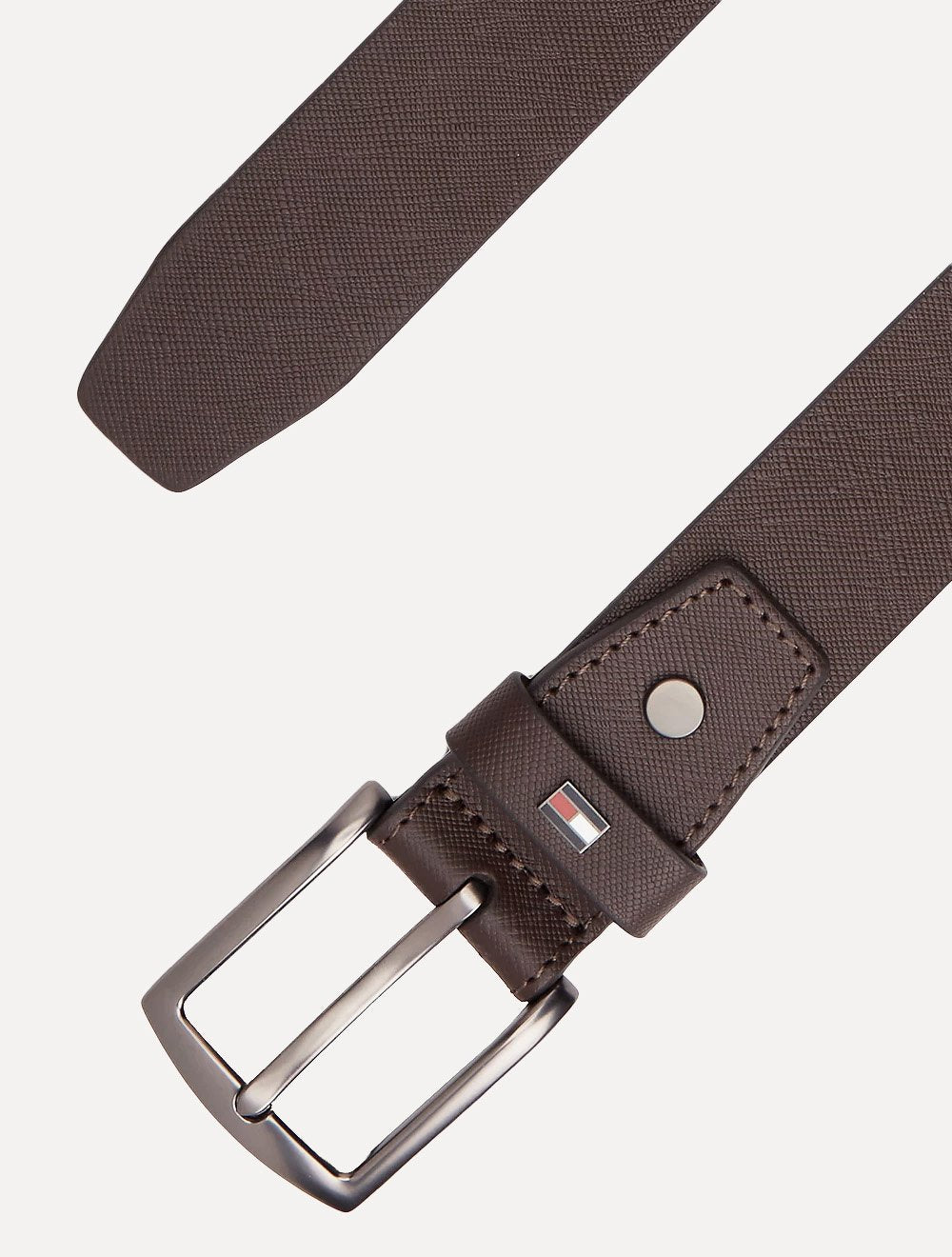 Cinto Tommy Hilfiger Masculino Denton 3.5 Adj Marrom