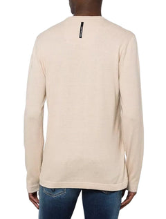 Suéter Calvin Klein Jeans Masculino Tricot Reissue Areia