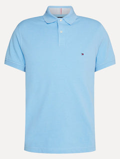 Polo Tommy Hilfiger Masculina Regular Piquet 1985 Azul Claro