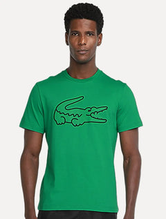 Camiseta Lacoste Masculina Regular Fit Print Croco Verde