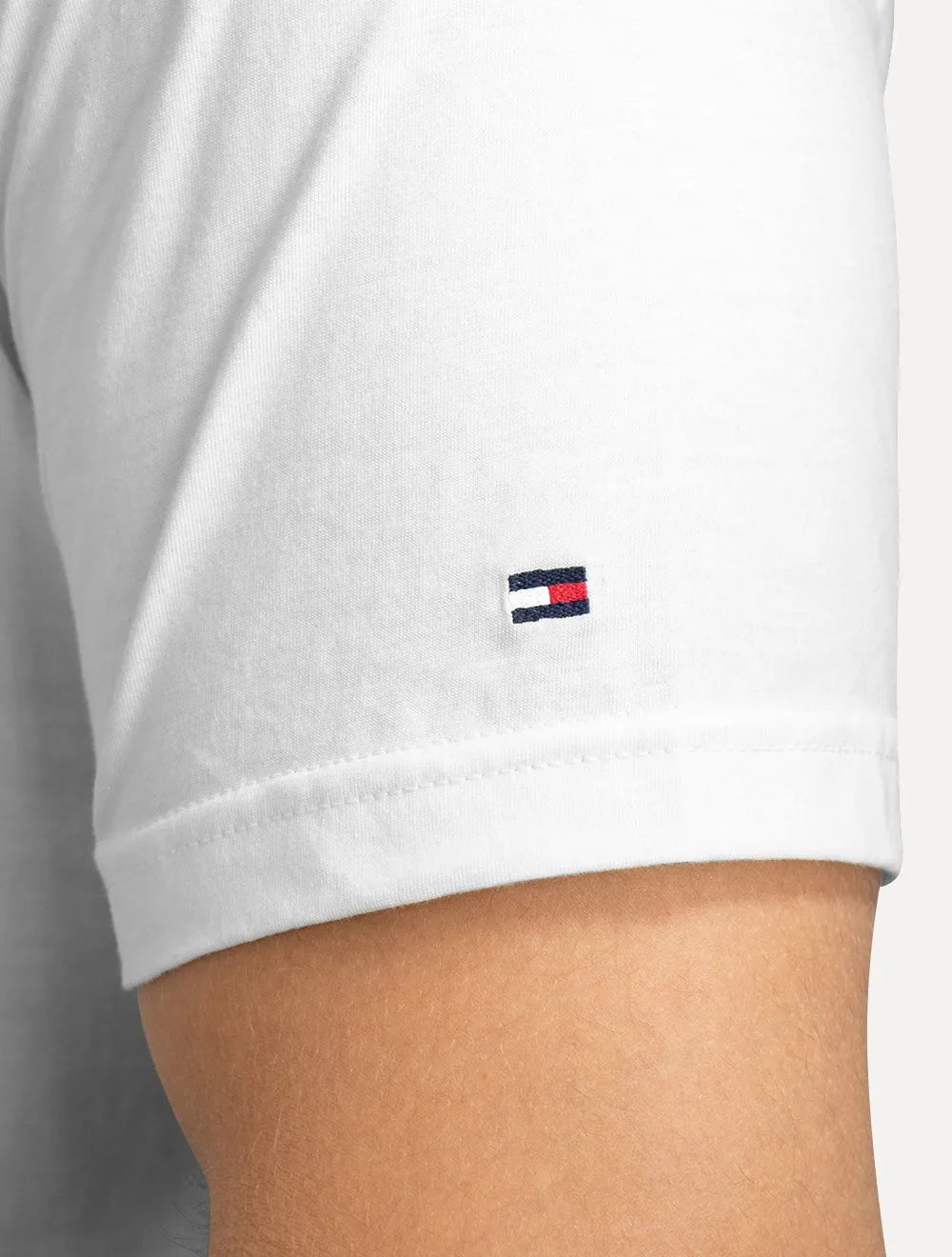 Camiseta Tommy Hilfiger Masculina Logo Repeat Tee Branca