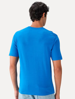 Camiseta Aleatory Masculina Dark Grey Icon Azul Royal