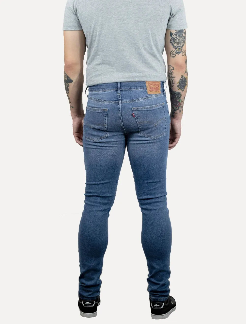 Calça Levis Jeans Masculina 510 Skinny Washed Azul Médio
