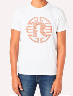 Camiseta Reserva Masculina Estampada R Mandarim Branca