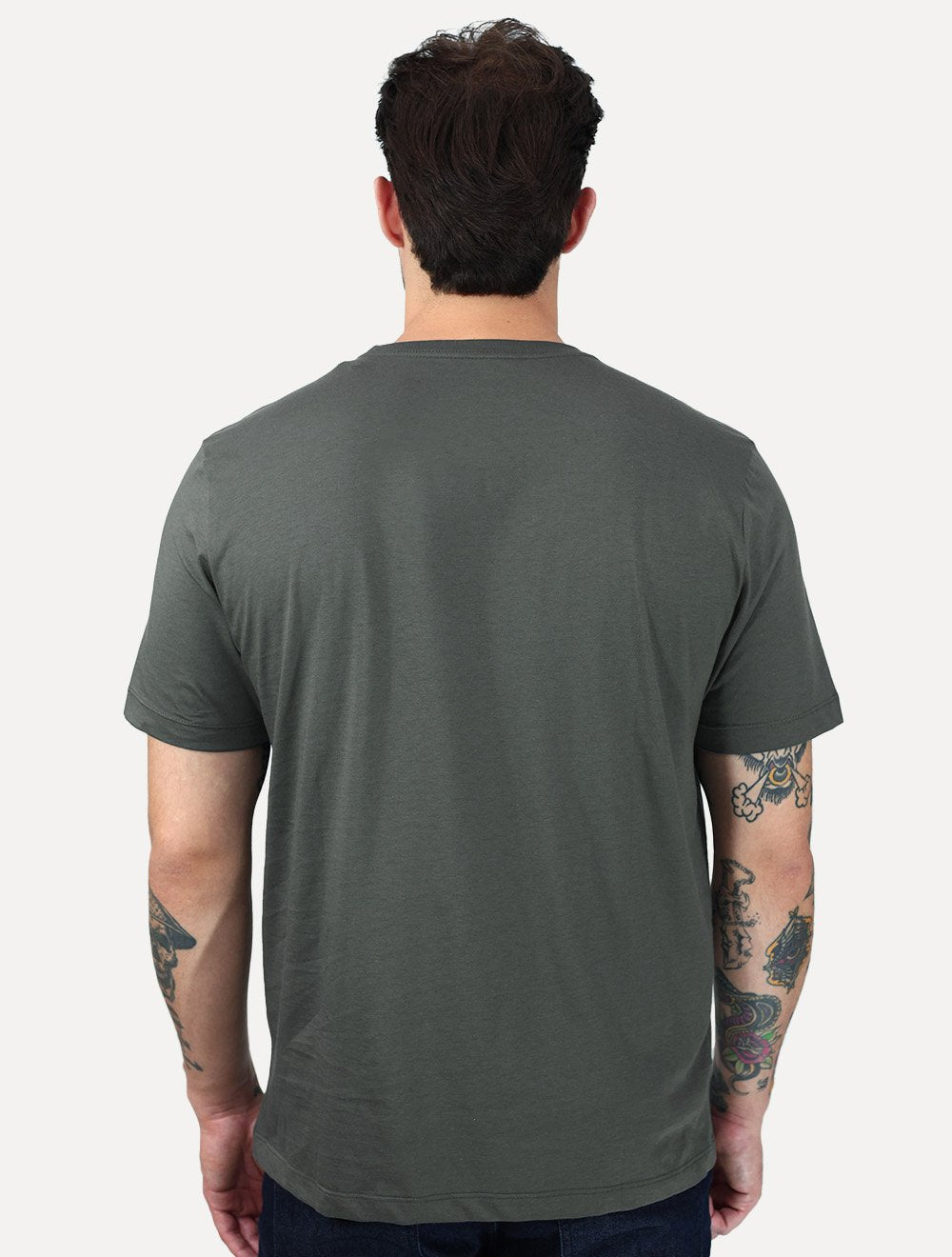 Camiseta Individual Comfort Pima Soft Touch Logo Cinza Escuro