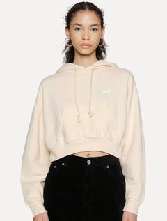 Moletom Levis Feminino Cropped Media Hoodie Salmão
