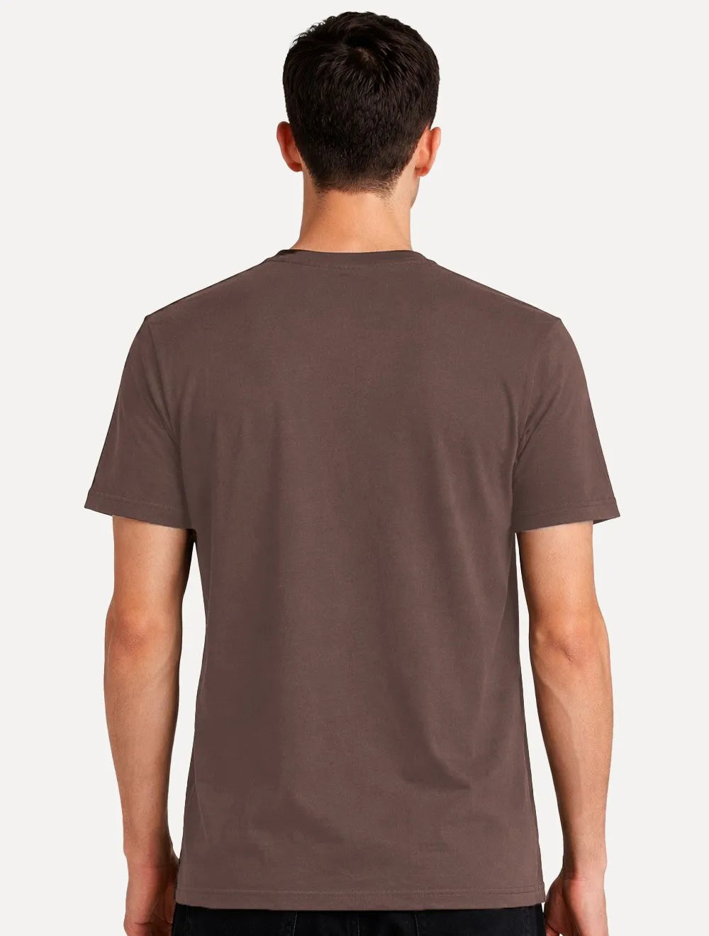 Camiseta Ellus Cotton Fine Dots Classic Marrom