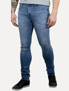Calça Levis Jeans Masculina 510 Skinny Washed Azul Médio