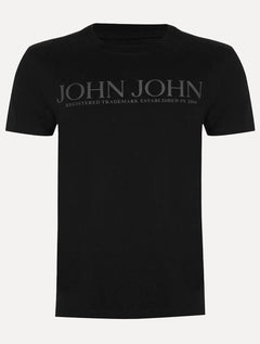 Camiseta John John Masculina Slim Fit Standard Preta