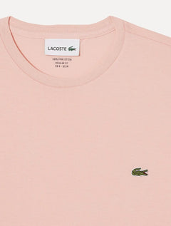 Camiseta Lacoste Masculina Jersey Pima Cotton Peach Rosa