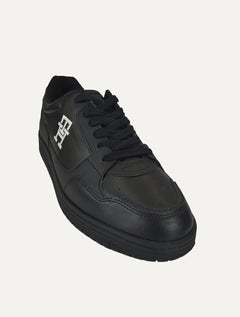 Tênis Tommy Hilfiger Masculino Couro Basket 2C Mix Suede Preto