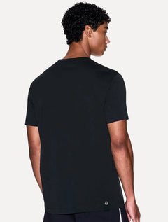 Camiseta Armani Exchange Masculina Regular Circle AX Logo Azul Marinho