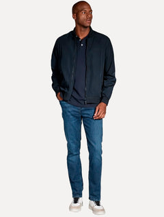 Jaqueta Aramis Masculina Nylon Bomber Liquid Repeller Azul Marinho