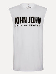 Regata John John Masculina Old Spray Branca