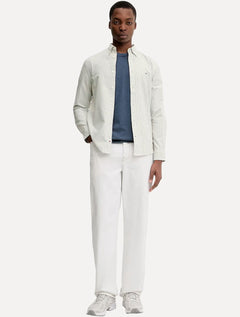 Camisa Tommy Jeans Masculina Slim Striped Oxford Verde