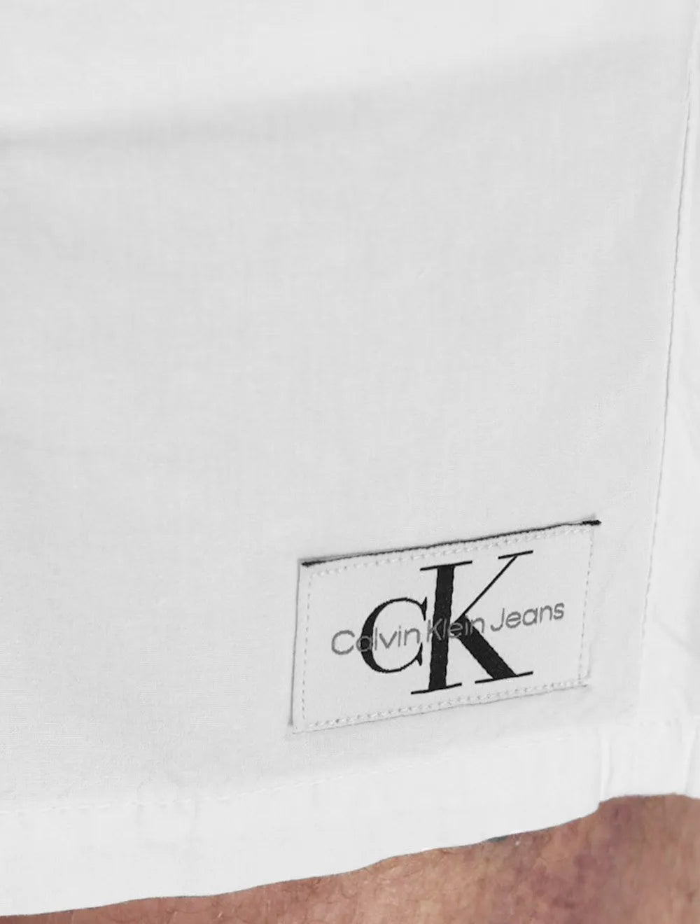 Short Calvin Klein Jeans Sarja Masculino Color Elastic Branco