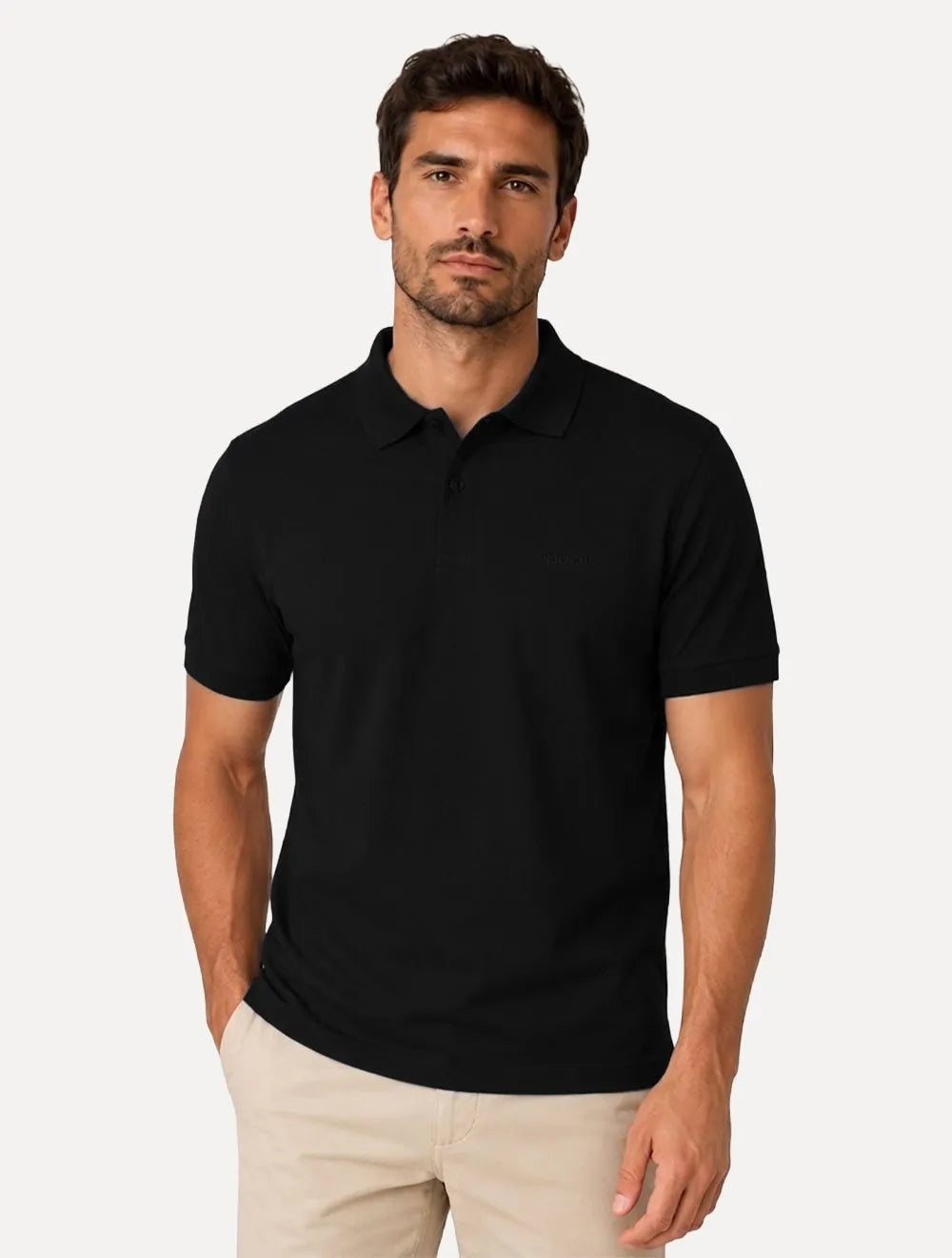 Polo Individual Masculina Comfort Pima Soft Touch Preto