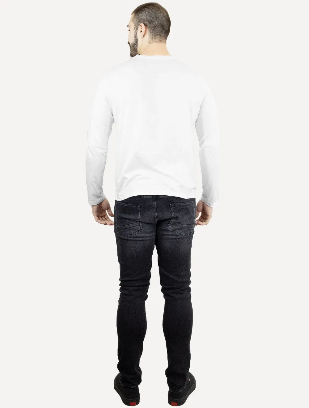 Camiseta Ellus Masculina Manga Longa Cotton Fine Easa Branca