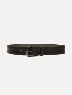 Cinto Aramis Masculino Basico Couro Sunken Marron Café