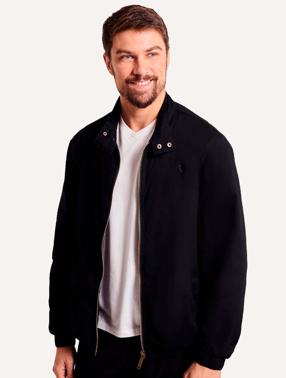 Jaqueta Reserva Masculina Casual Sarja Preta
