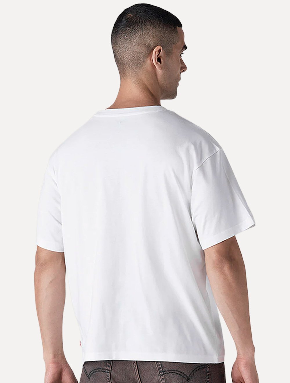 Camiseta Levis Masculina Graphic Two Horse Distressed Branca