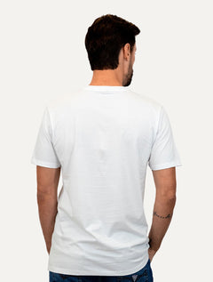 Camiseta John John Masculina Regular Embossed White Branca
