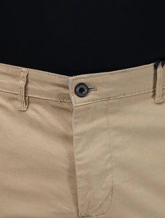 Bermuda Tommy Hilfiger Masculina de Sarja Stretch Caqui Médio