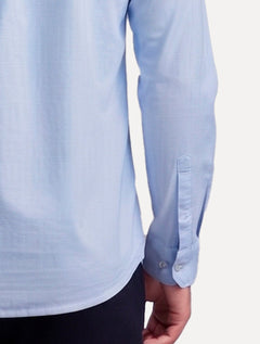 Camisa John John Masculina Regular Oxford Azul Claro
