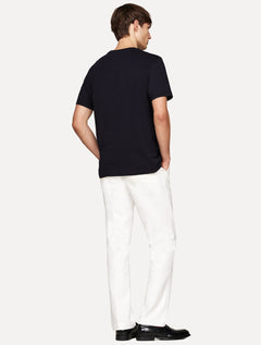 Camiseta Tommy Hilfiger Masculina Regular Flag Embro Azul Marinho