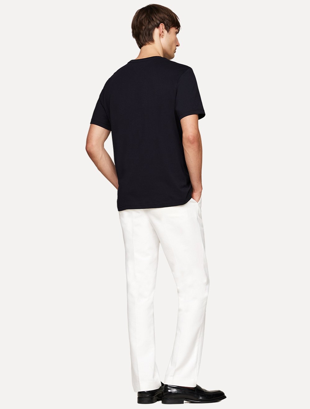 Camiseta Tommy Hilfiger Masculina Regular Flag Embro Azul Marinho
