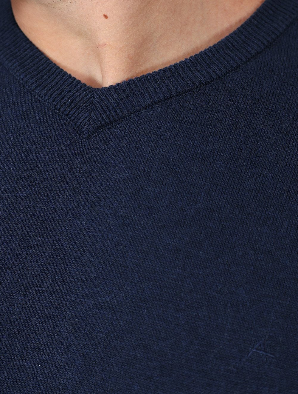 Blusa Aramis Masculina Tricot Gola V Azul Marinho