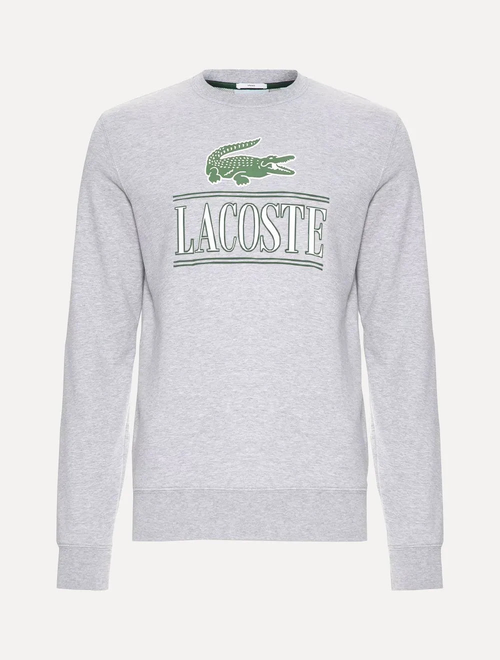 Moletom Lacoste Masculino Cotton Plush Branded Jogger Cinza Mescla