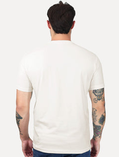 Camiseta King & Joe Masculina Premium Cotton Flex Estampada Off White