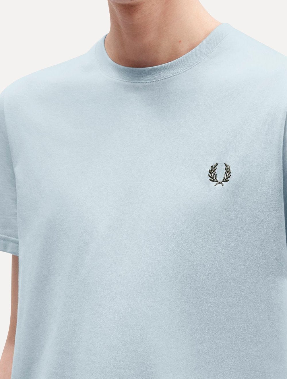 Camiseta Fred Perry Masculina Regular Back Graphic Laurel Azul Claro