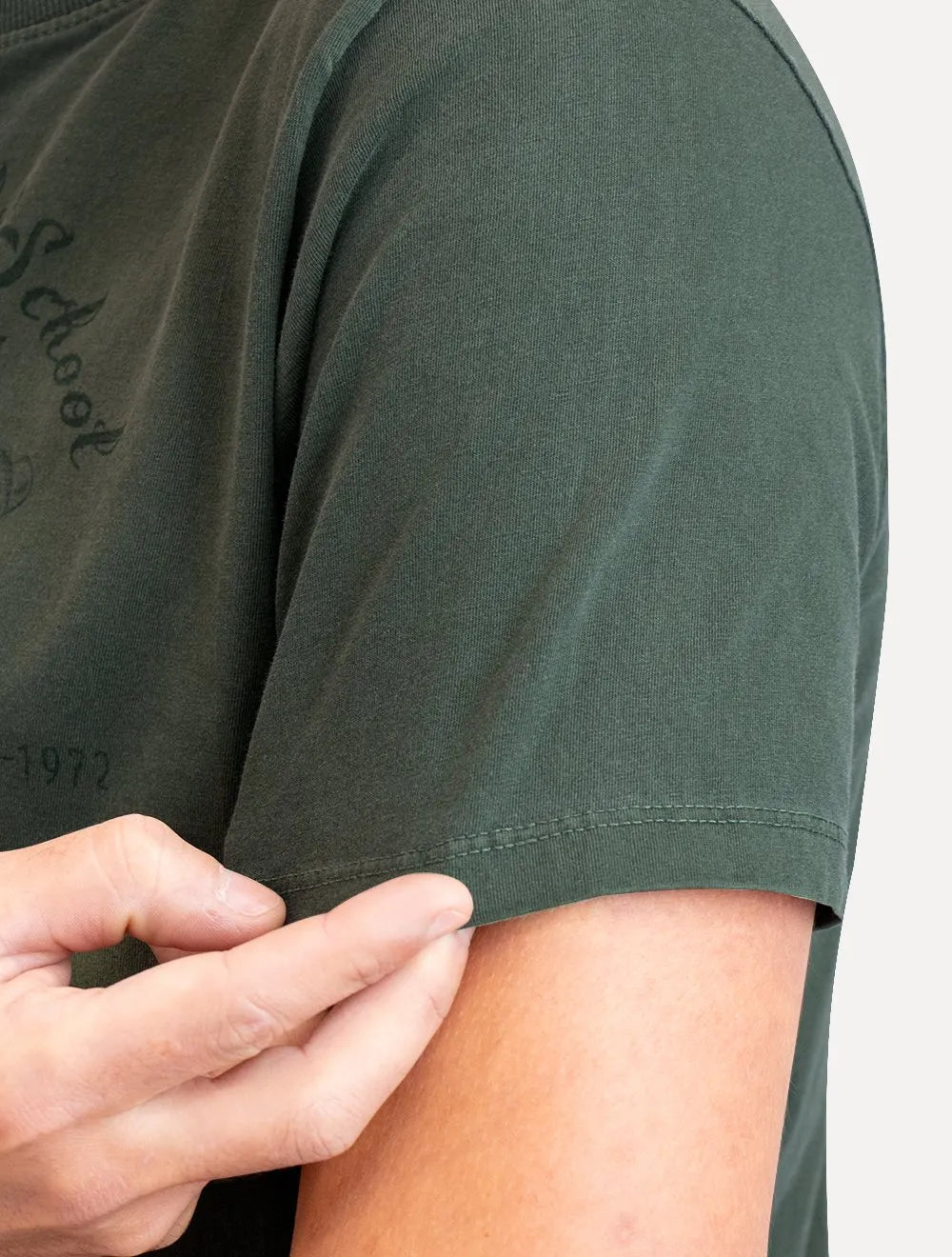 Camiseta Ellus Masculina Cotton Fine Old School Verde Escuro