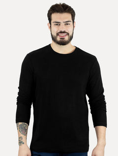 Camiseta Osklen Masculina Manga Longa Touch Preta