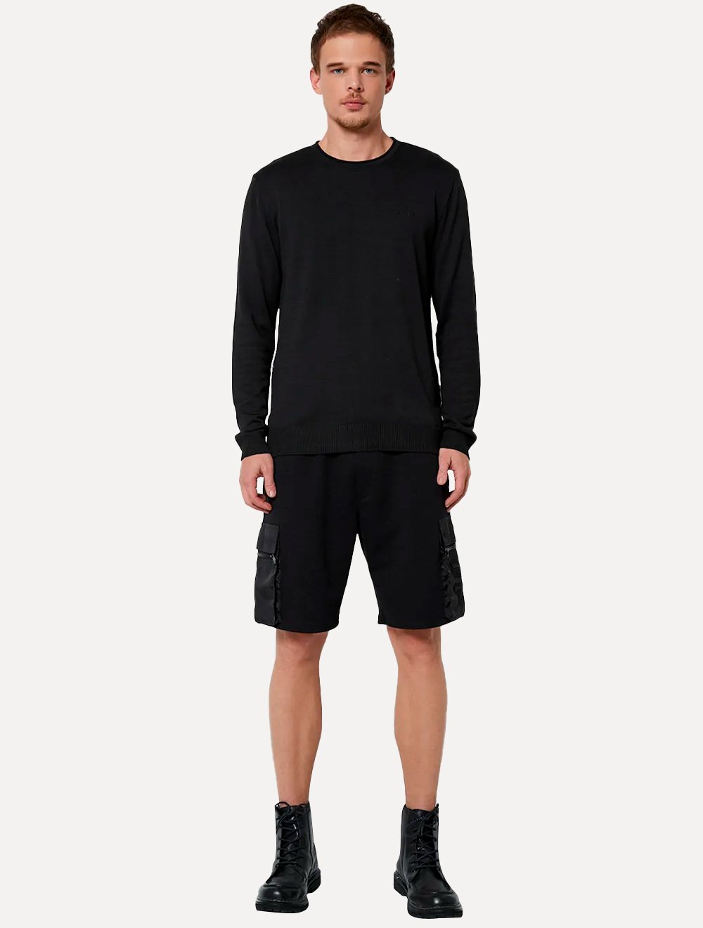 Tricot John John Masculino New Basic Preta