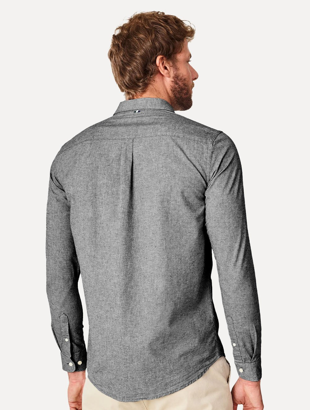 Camisa Reserva Masculina Oxford Color Icon Preto Mescla